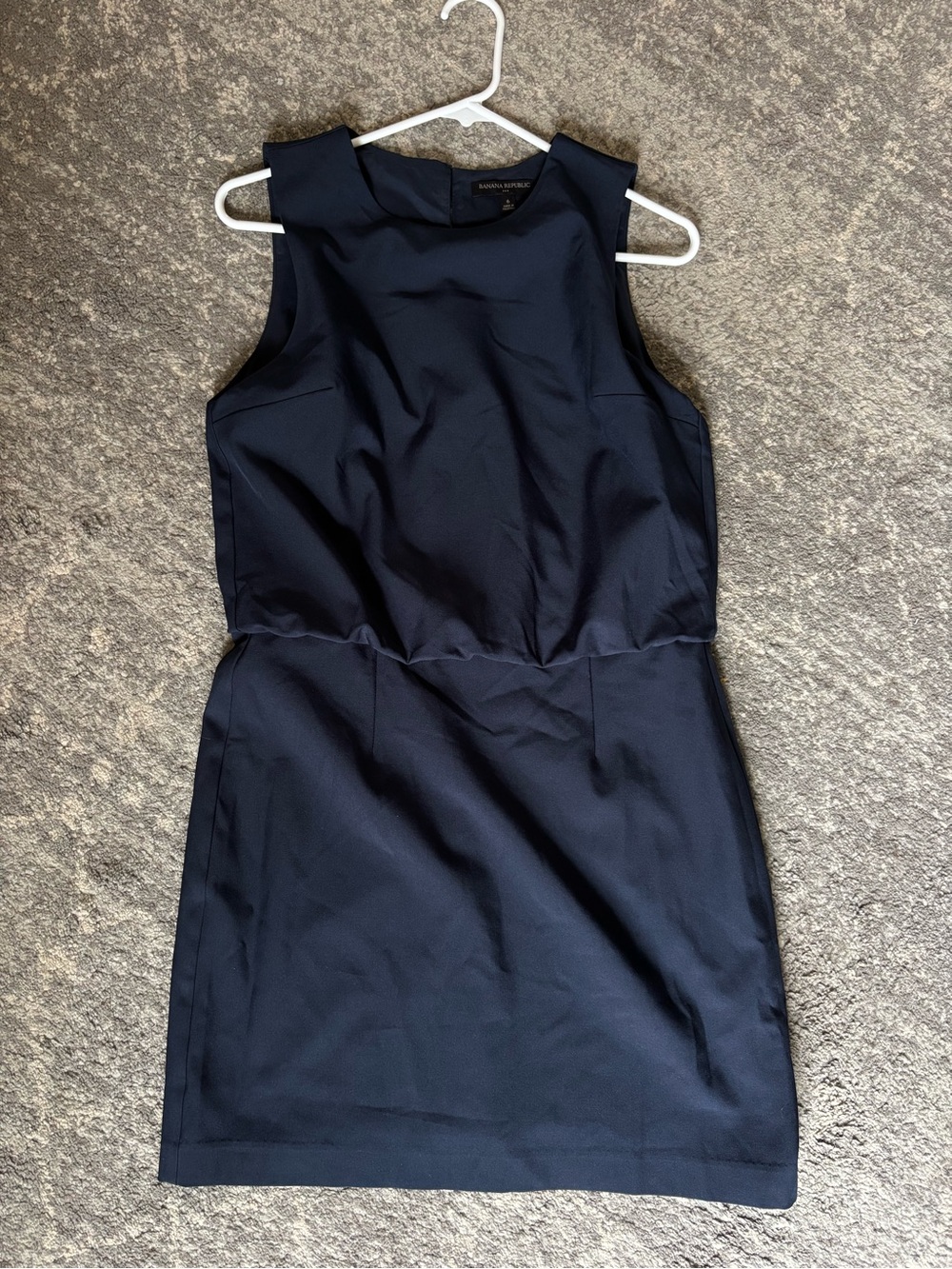 Banana Republic Navy Sleeveless Sheath Mini Dress